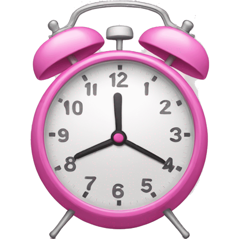 pink alarm clock emoji