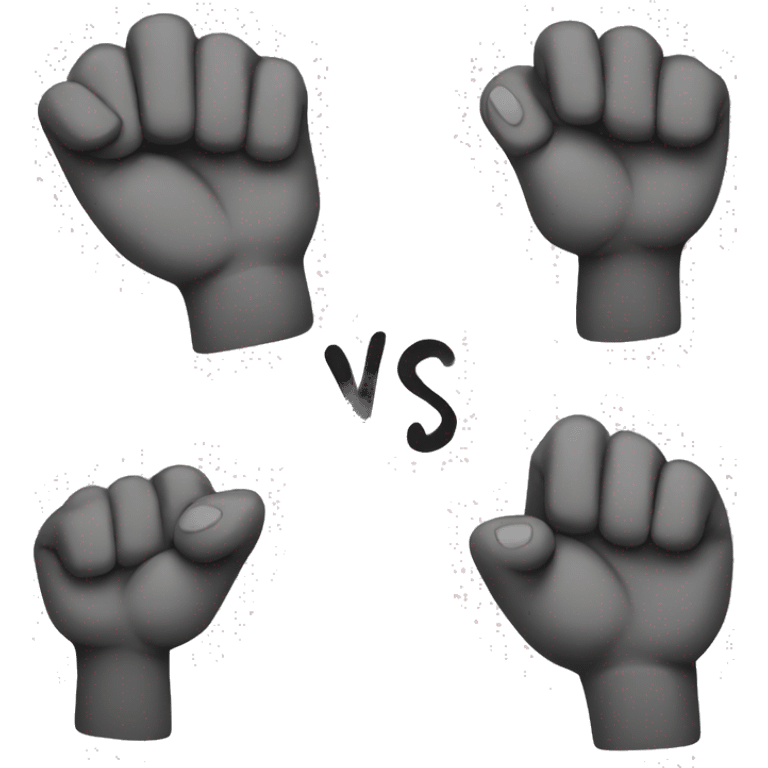 rock vs paper vs scissors emoji