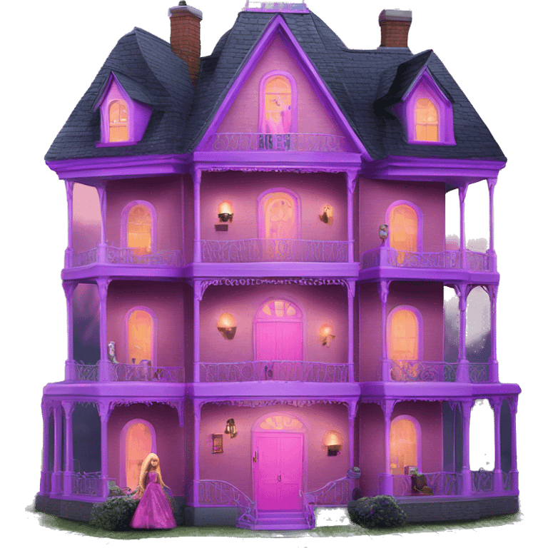 Barbie’s 6 story tall haunted dream house emoji