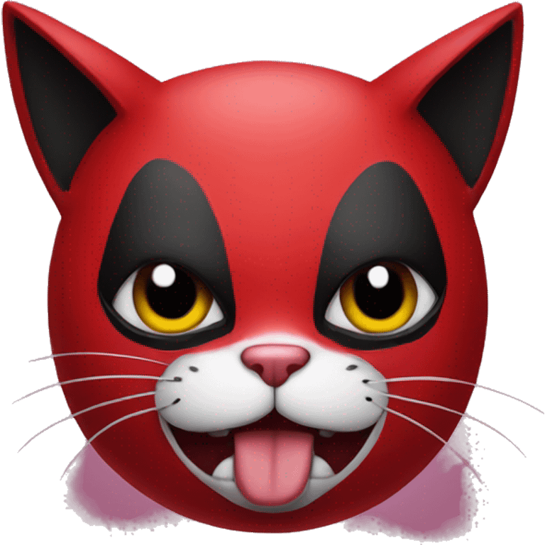 Deadpool cat head emoji