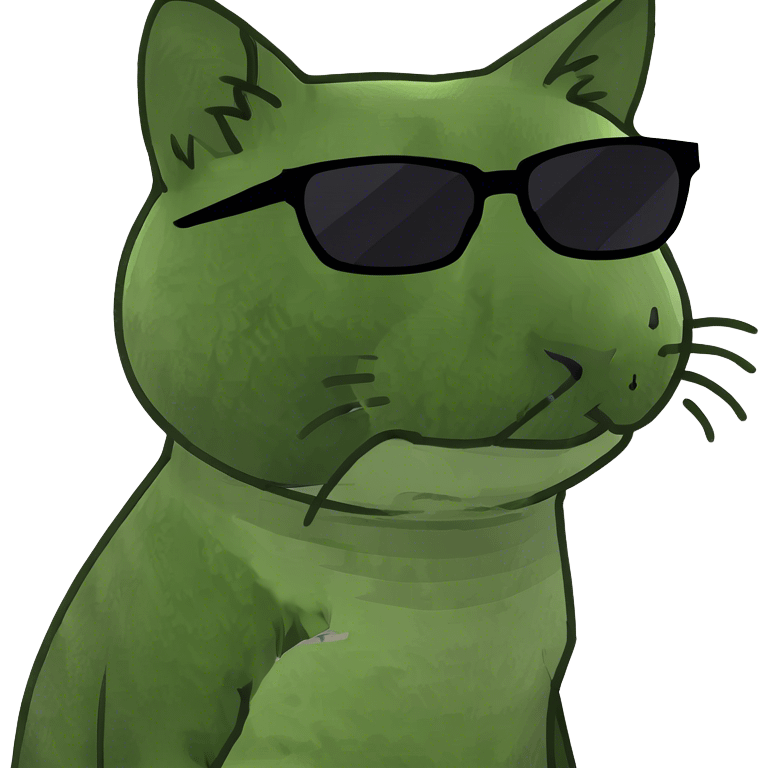 Cat with sunglasses emoji