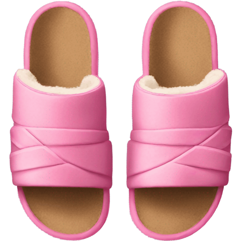 Pink Ugg slides emoji