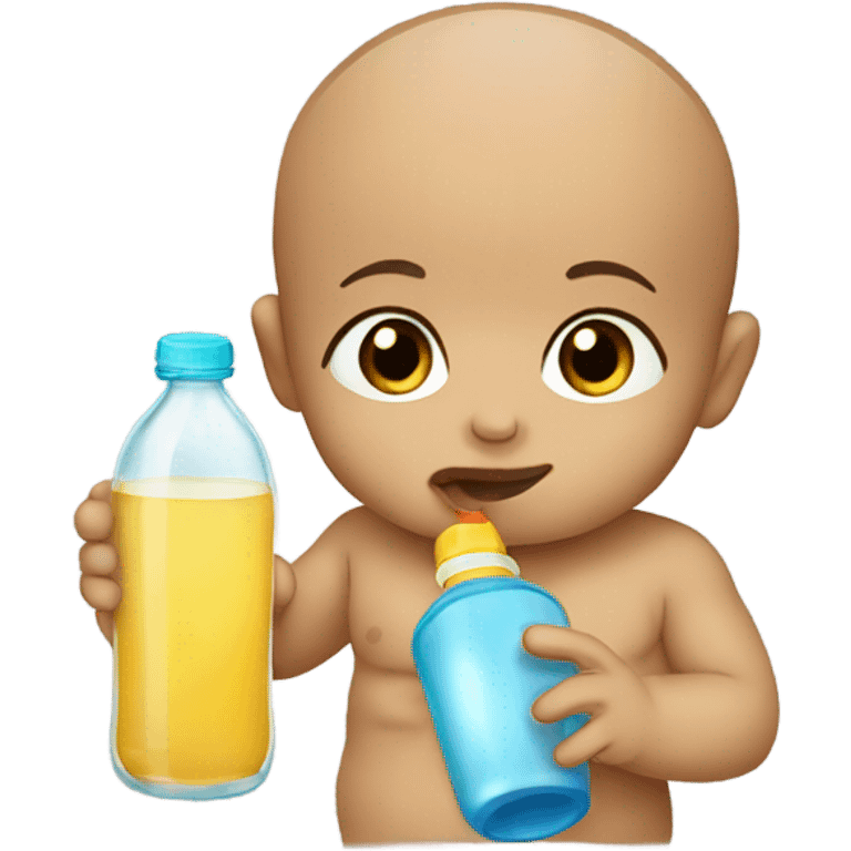 Baby drinking a bottle  emoji