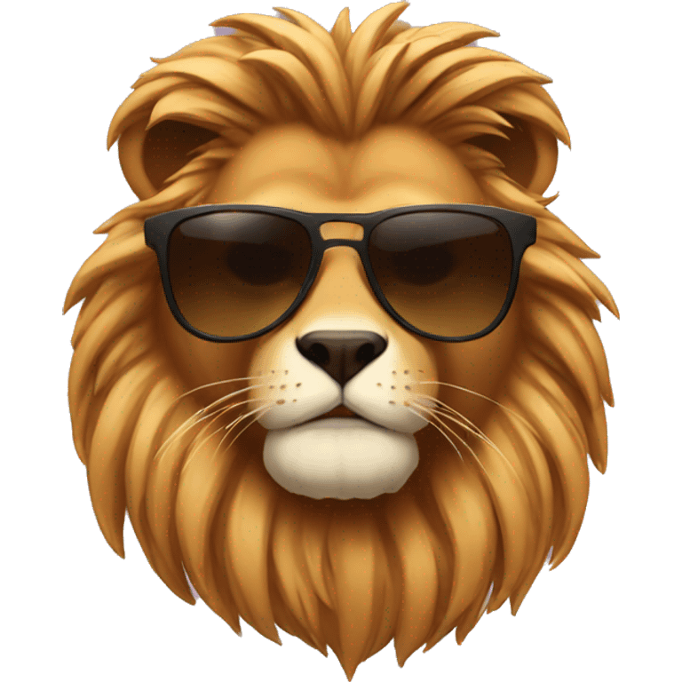 Loin with sunglasses  emoji