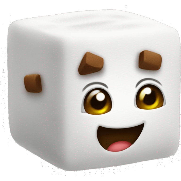 three sugar cubes emoji