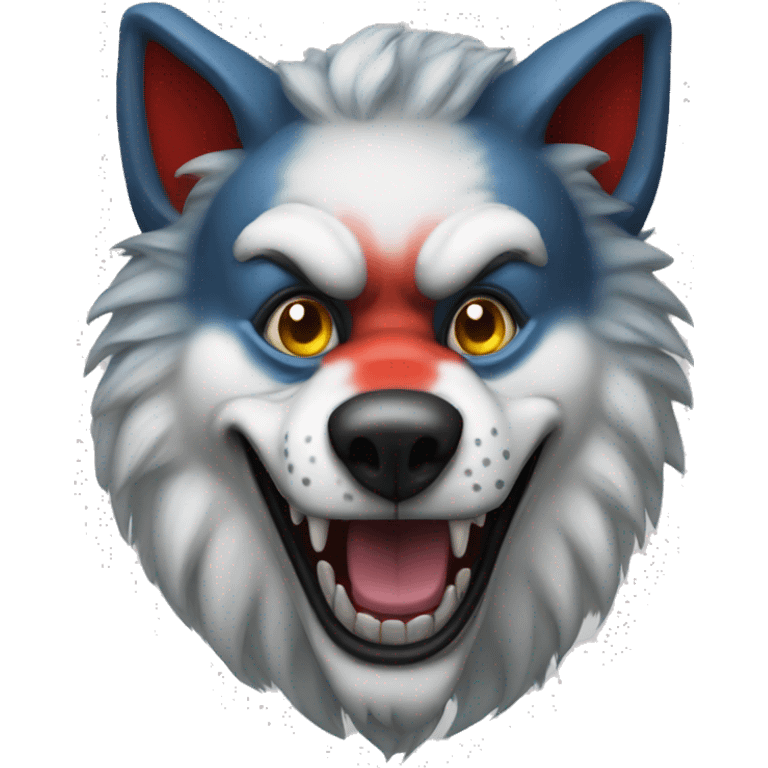 sigma wolf clown emoji