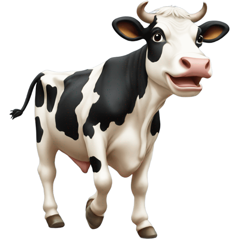 Cow dancing emoji