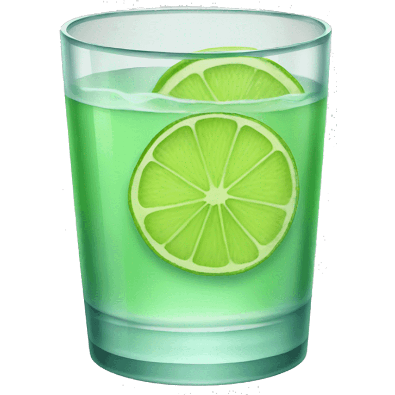 glass of fresh lime emoji