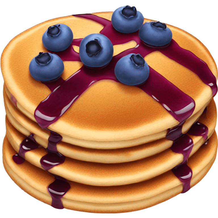 Blueberry pancakes  emoji