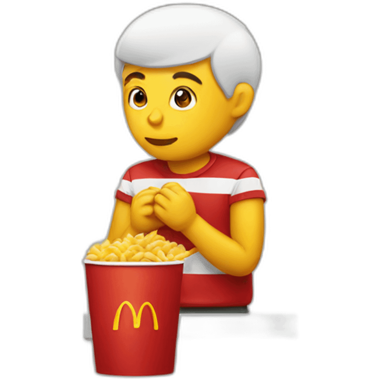 waiting for McDonald's emoji