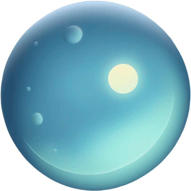 Light blue moon emoji