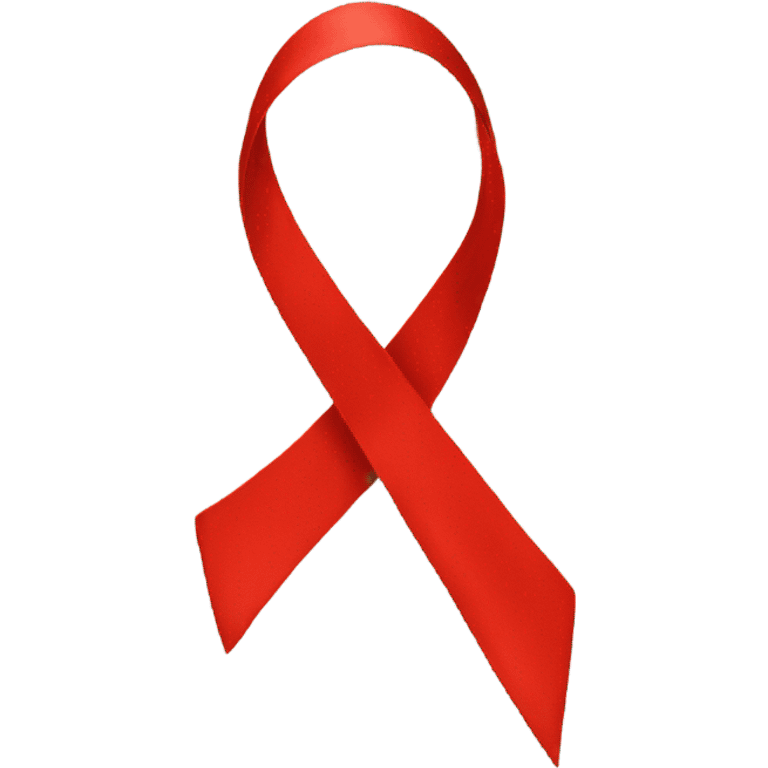 Red ribbon awareness emoji