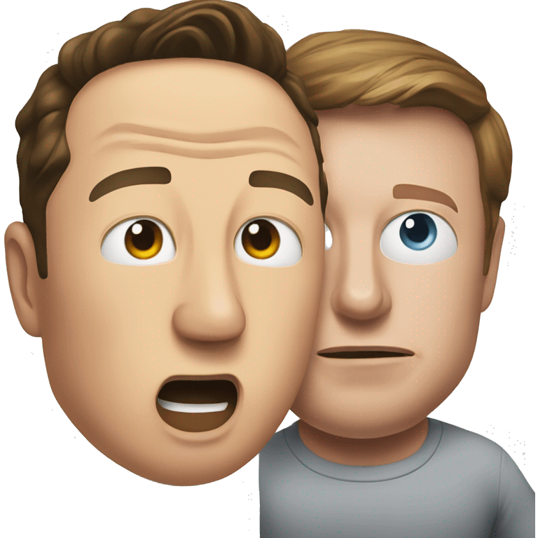 Elon Musk fighting with Mark Zuckerberg emoji