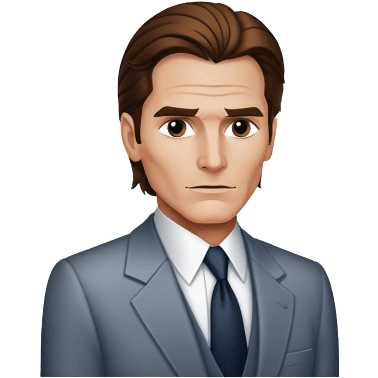 Patrick Bateman in business clothes emoji