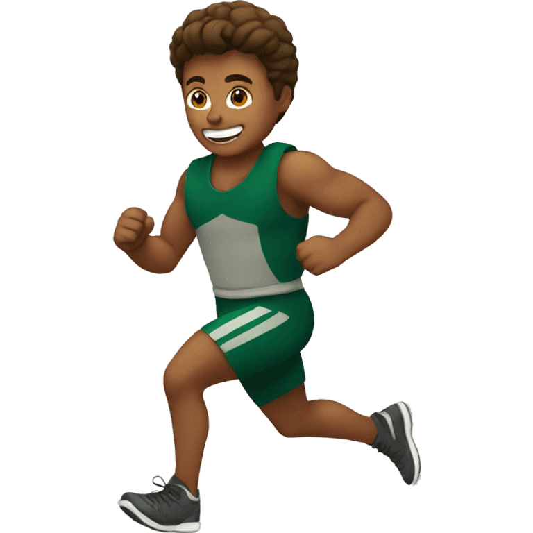 running spartan kid emoji