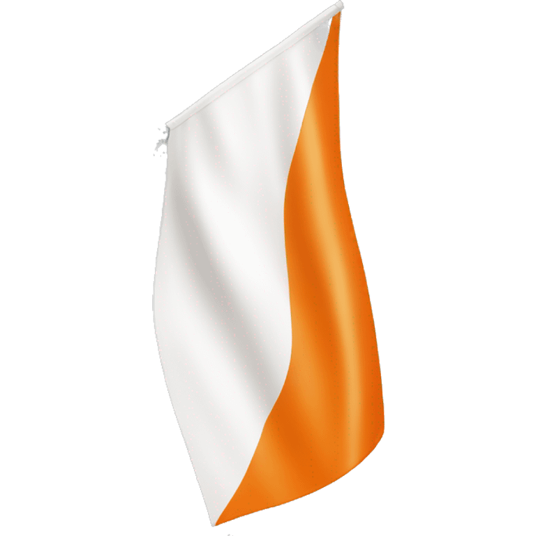 Orange and white flag emoji