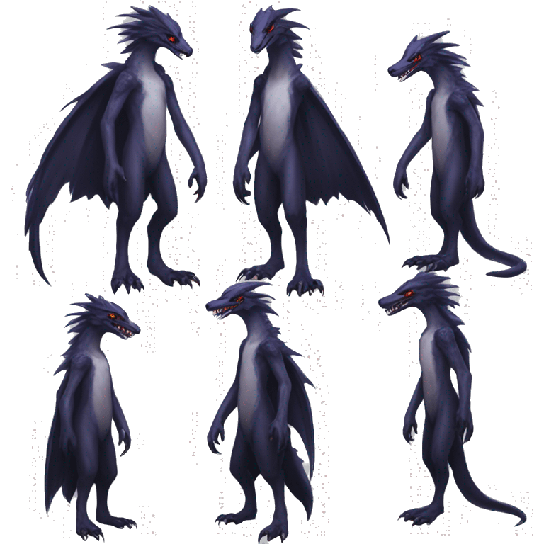 Edgy Eldritch Vernid-Sergal full body emoji