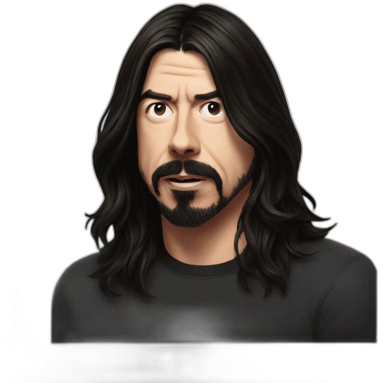 dave grohl dark long hair emoji