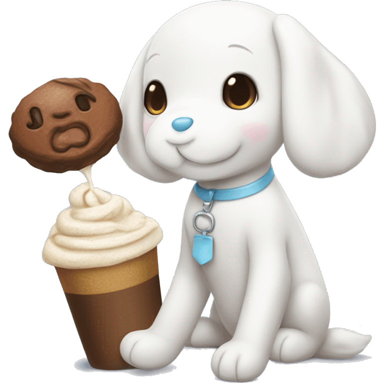 Cinnamoroll and mocha emoji