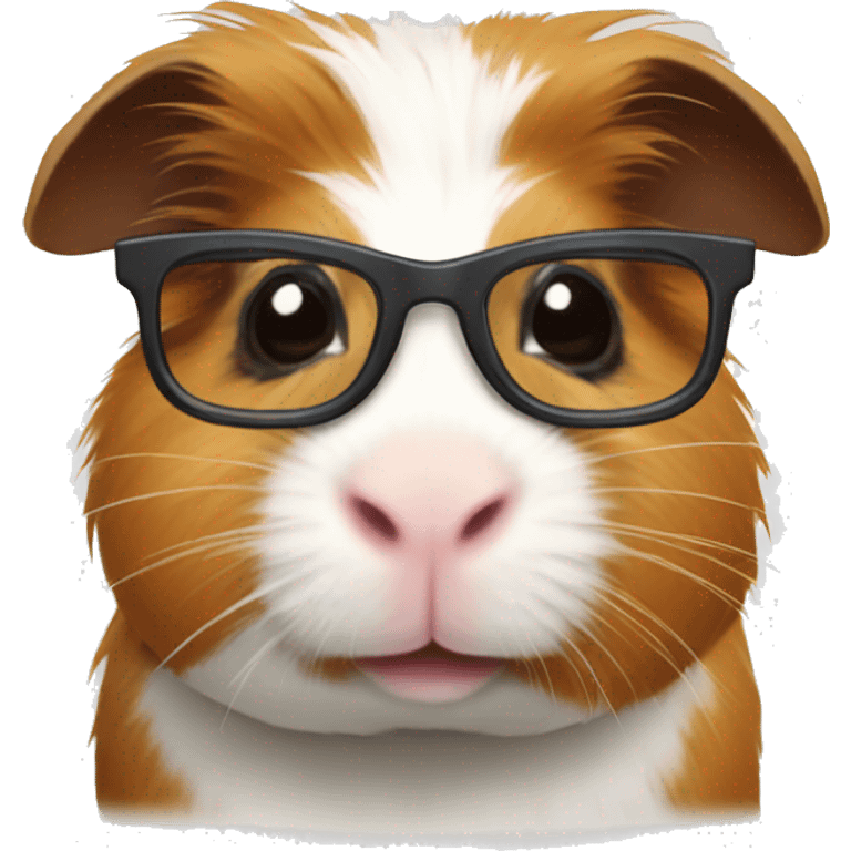 guinea pig with glasses emoji