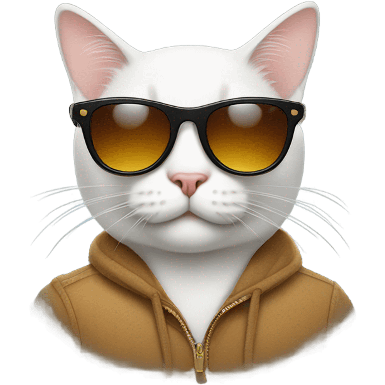 Cat with sunglasses emoji