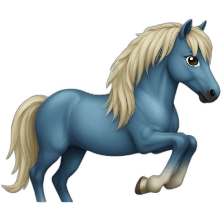 horse-blue emoji