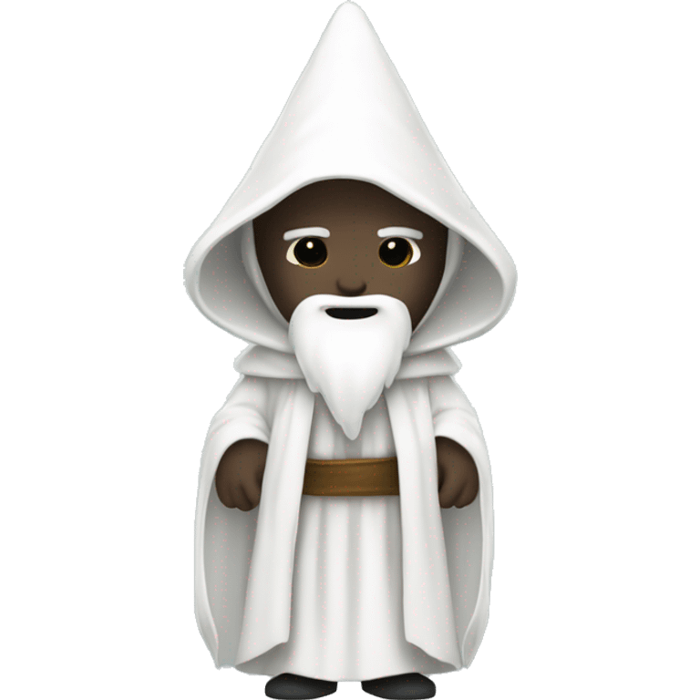 white wizard robes, no face emoji