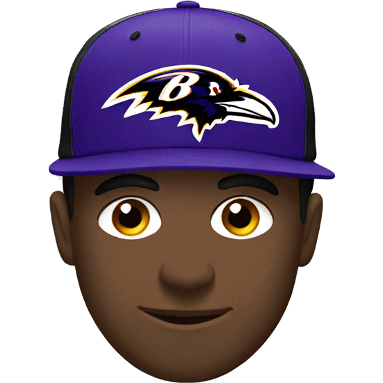 Ravens football hat emoji