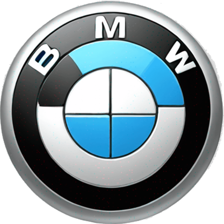 BMW logo in black  emoji