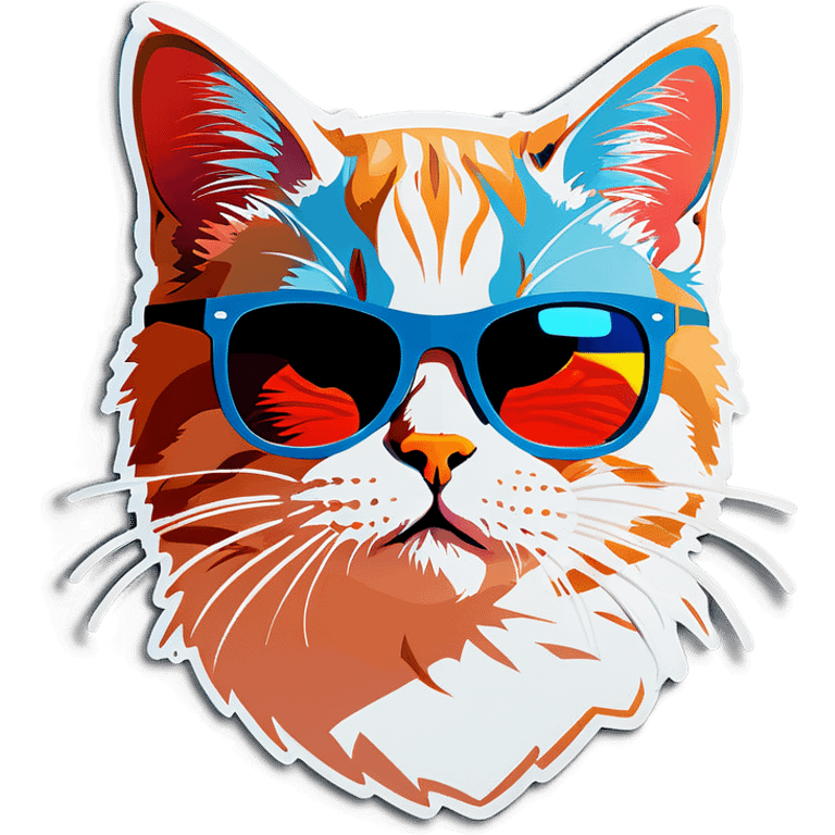 Cat with sunglasses emoji