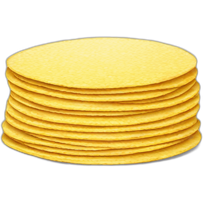 Stack of corn tortillas emoji