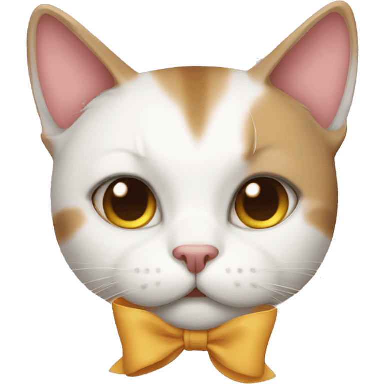 Cat in bow emoji