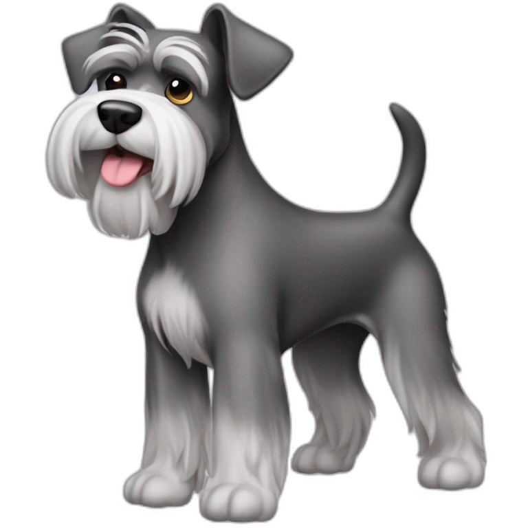 Schnauzer pooping emoji