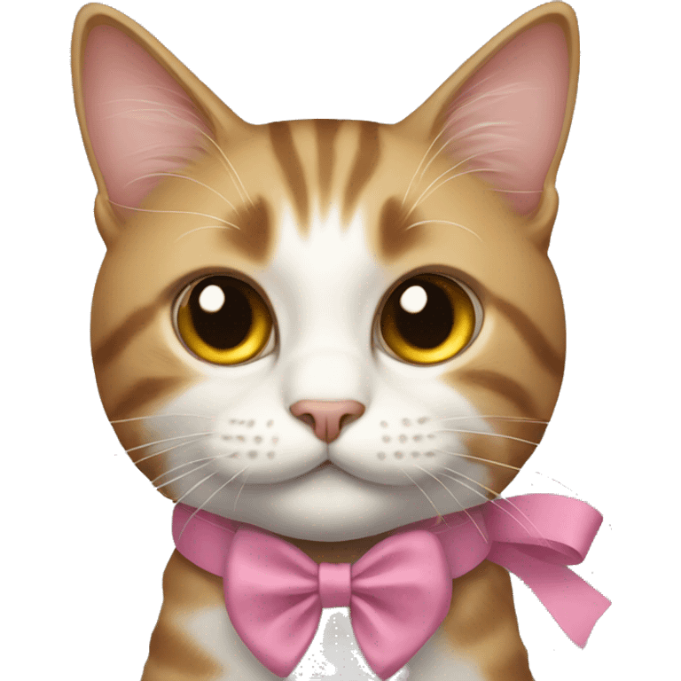 Cat with bow emoji