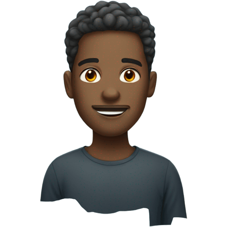 black guy on icebergs  emoji