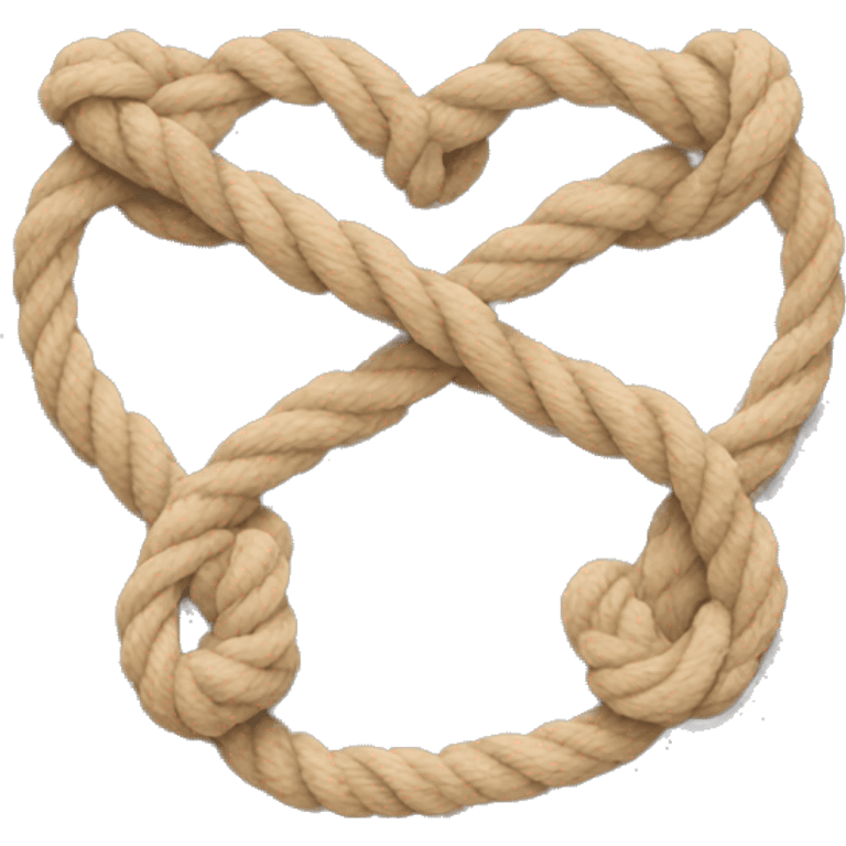 two knot roped hearts emoji