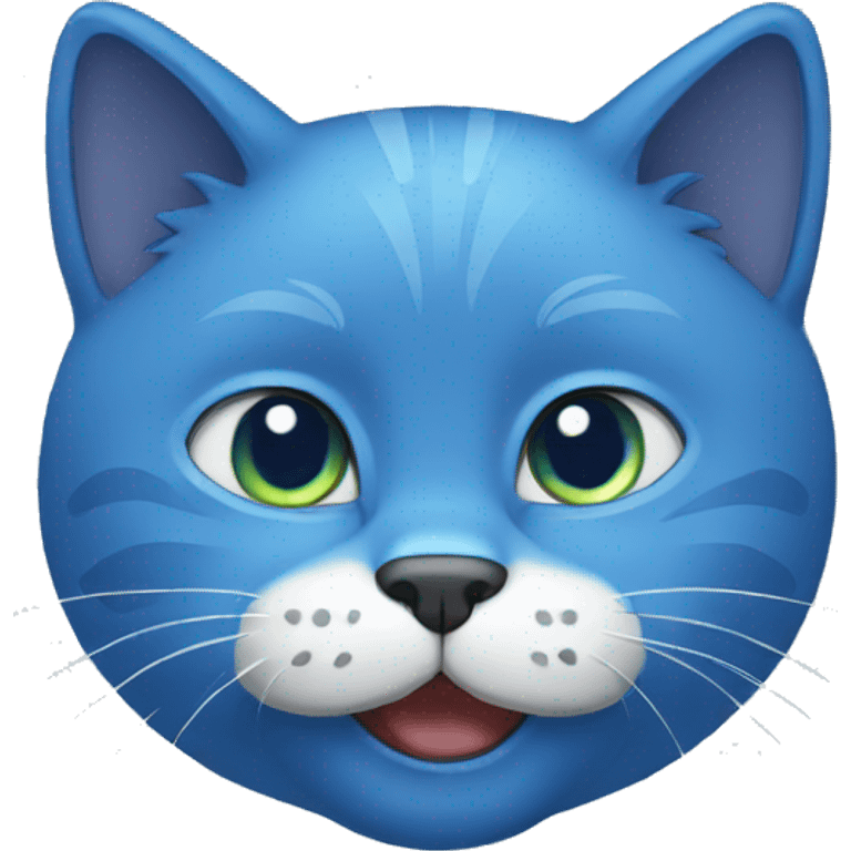 blue cat  emoji