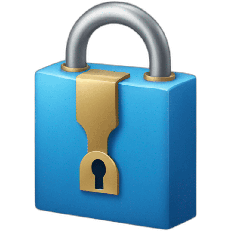 Blue lock emoji