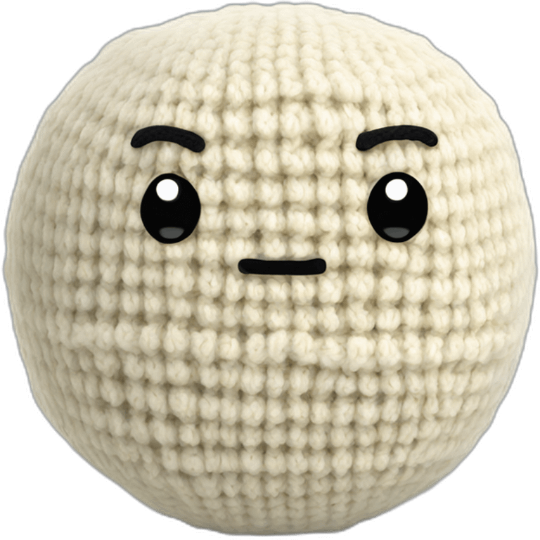 ball of knitted tofu emoji