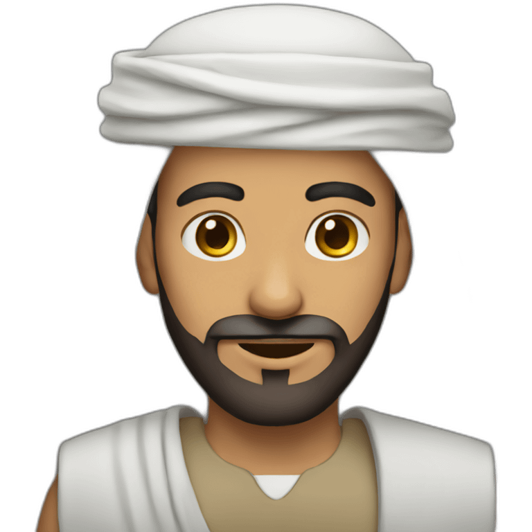 arab man with beard emoji