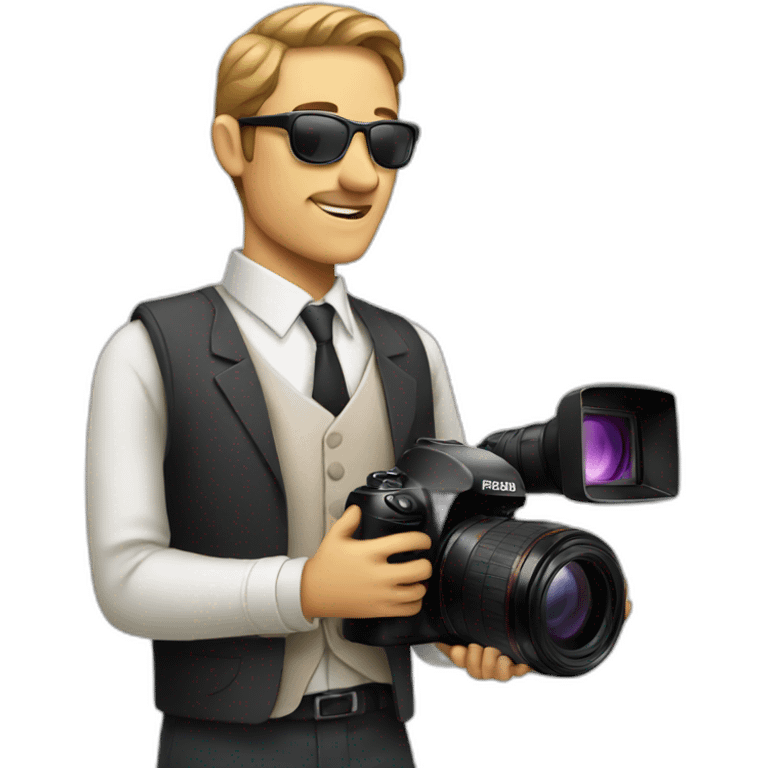 elegant photographer emoji