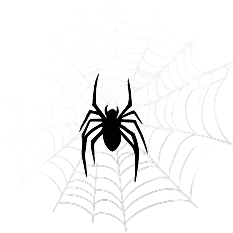 Spiderweb with a bat in it emoji