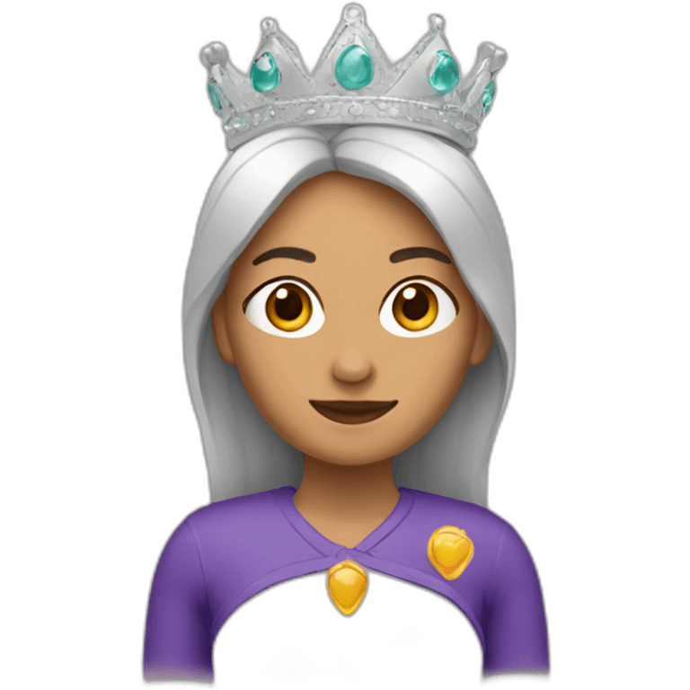 mujer con corona emoji