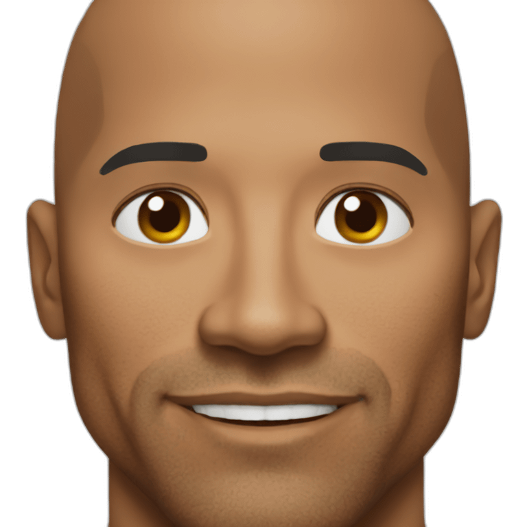 Dwayne johnson face emoji