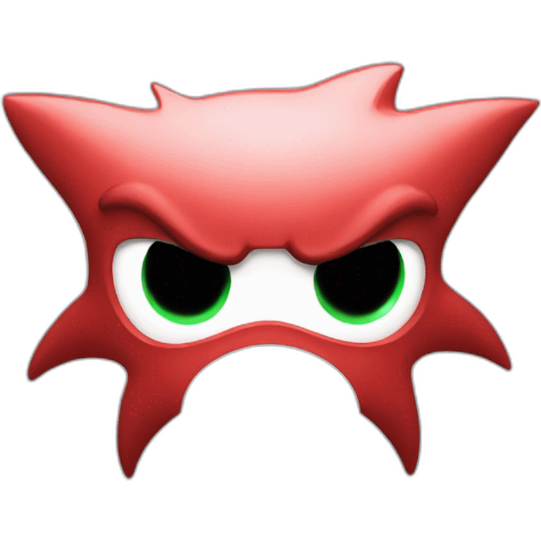 Red Sonic face emoji