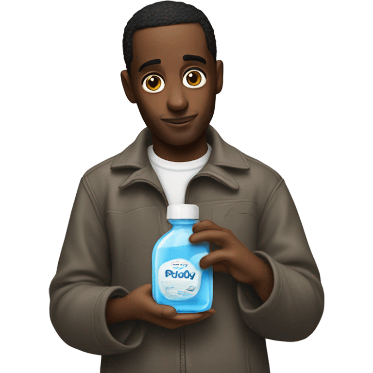 pdiddy holding baby oil emoji