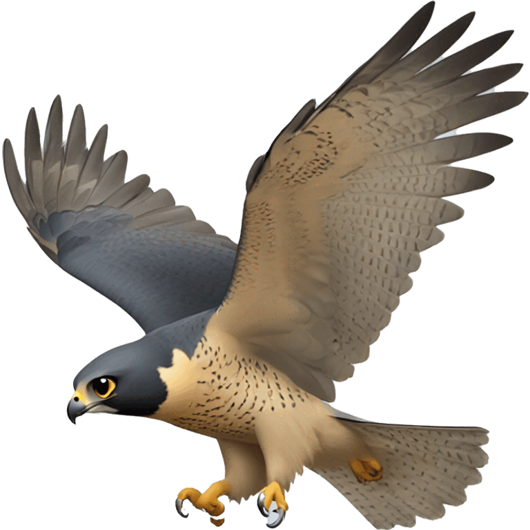 peregrine falcon flying emoji