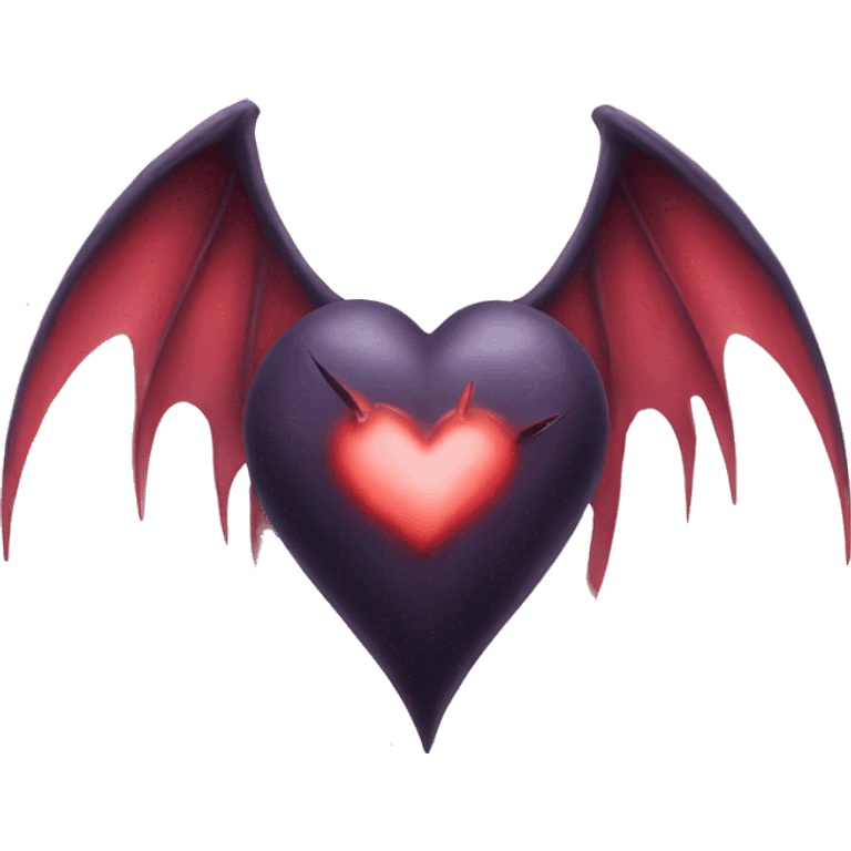  A heart with demonic wings emoji