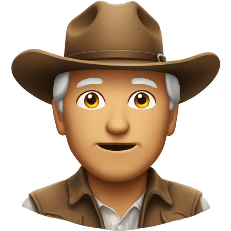 Old man with cowboy hat  emoji