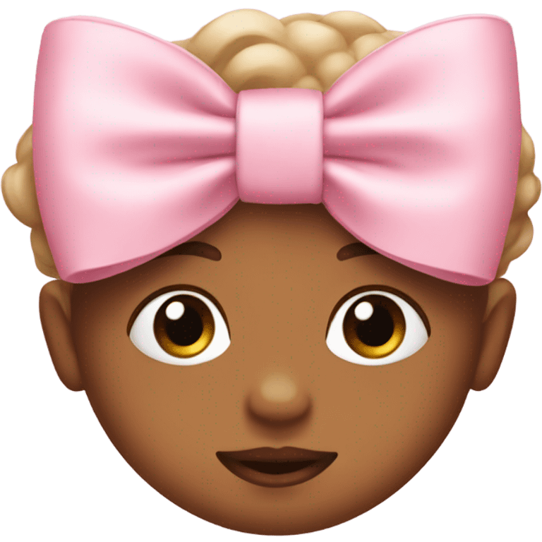 Baby pink bow emoji